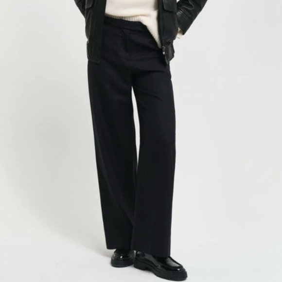 NWT GANT Women's Black Wool Pants Trousers 4 Small Straight-leg - Picture 13 of 14